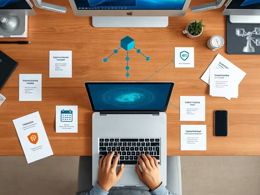 Schéma d’architecture minimale pour créer des agents IA avec Make et plusieurs outils.