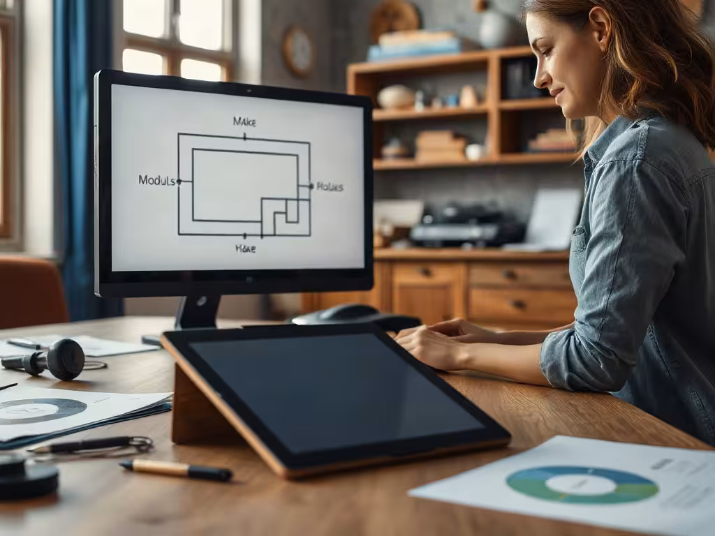 Cas pratique pour comparer une formation Make selon le niveau et les objectifs d'automatisation.